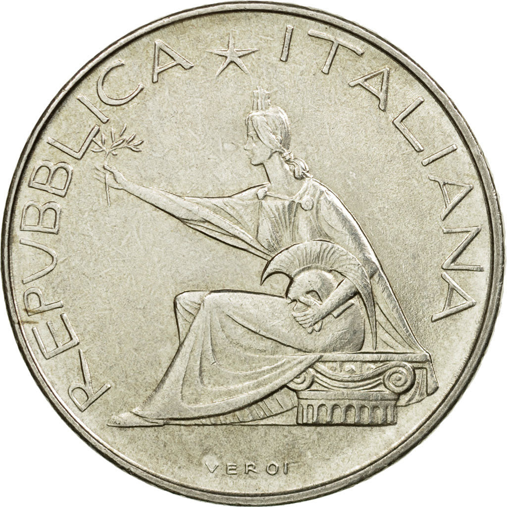 Coin, Italy, 500 Lire, 1961, Rome, AU(55-58), Silver, KM:99
