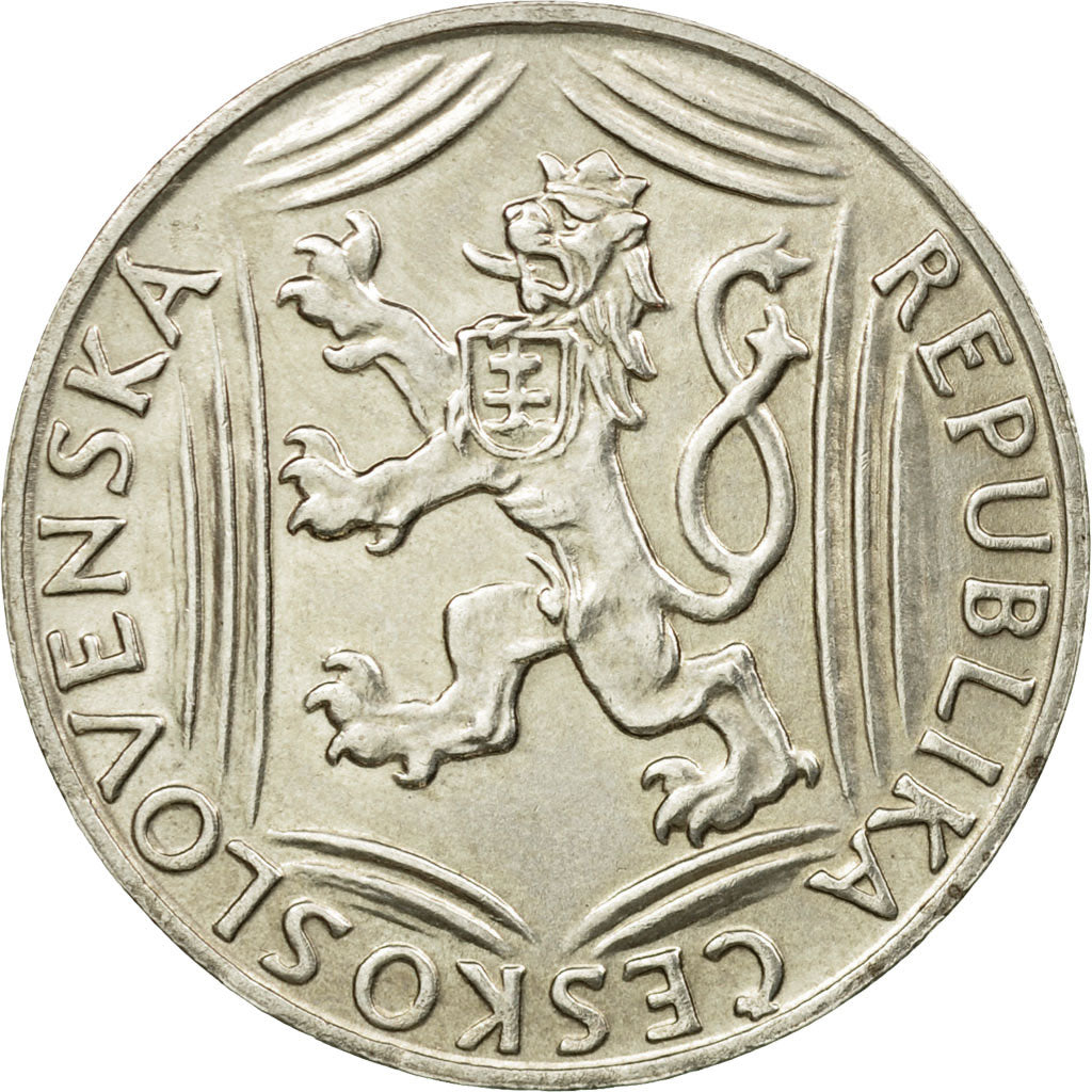 Coin, Czechoslovakia, 100 Korun, 1948, AU(55-58), Silver, KM:27