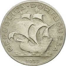 Coin, Portugal, 5 Escudos, 1933, VF(20-25), Silver, KM:581