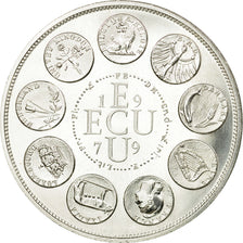 France, Medal, Ecu Europa, Marianne, 1979, Rodier, MS(65-70), Silver