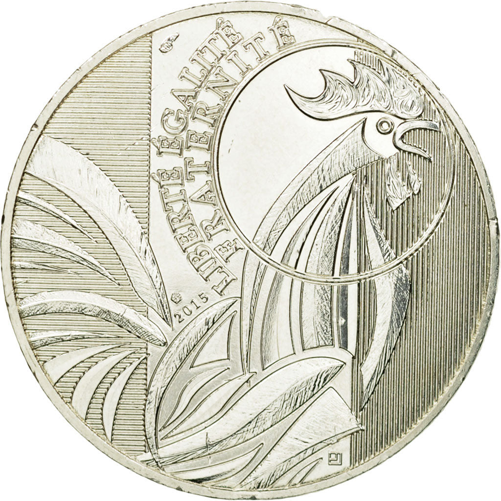 France, 10 Euro, Coq, 2015, SPL, Argent