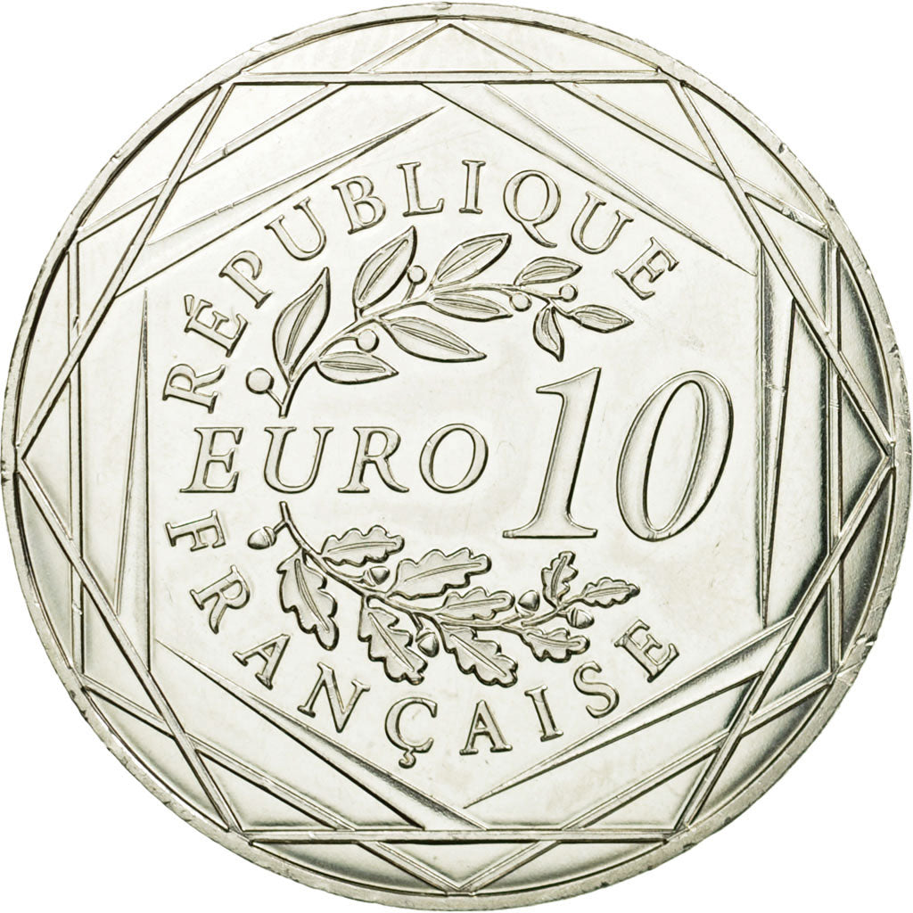 France, 10 Euro, Coq, 2015, SPL, Argent