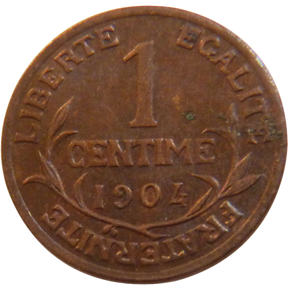 FRANCE, Dupuis, Centime, 1904, Paris, KM #840, AU(50-53), Bronze, 15, Gadoury...
