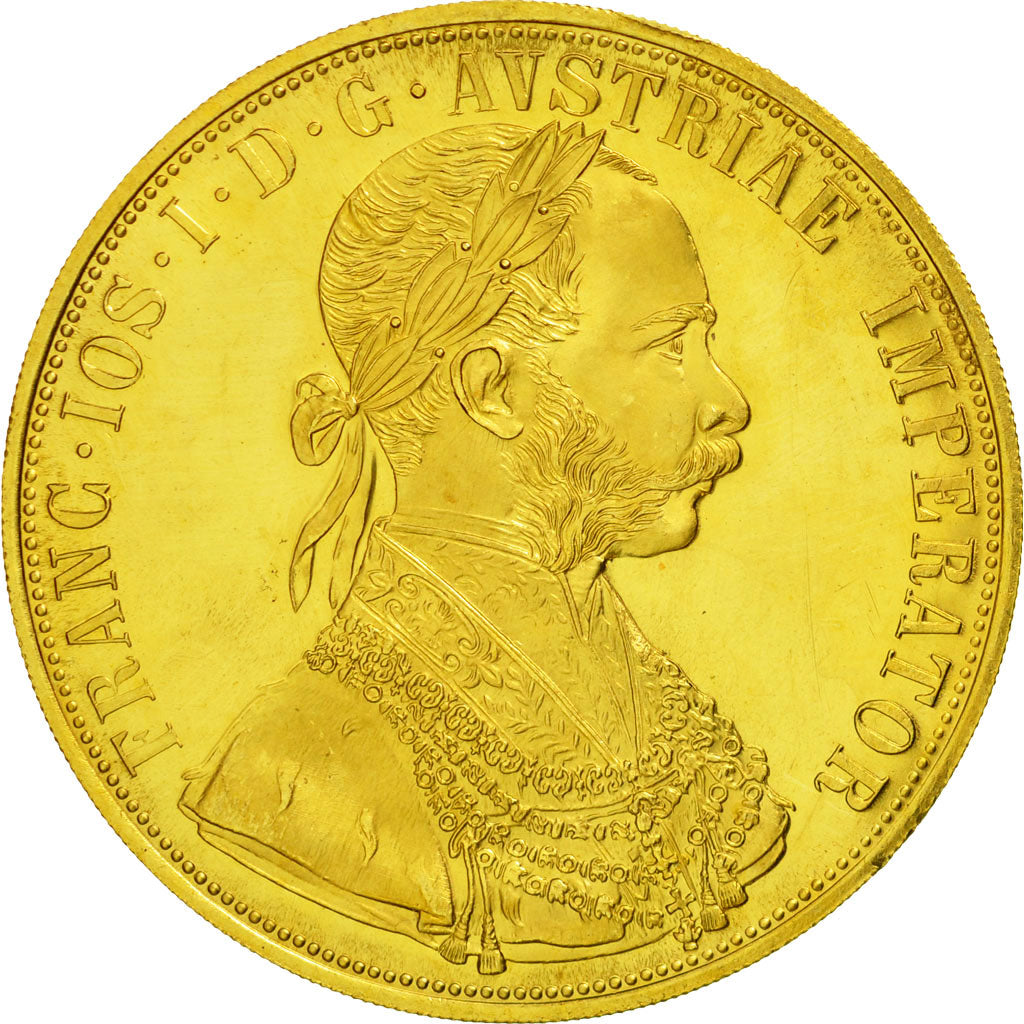 Coin, Austria, Franz Joseph I, 4 Ducat, 1915, Vienne, Official restrike
