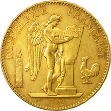 Munten, Frankrijk, Génie, 100 Francs, 1879, Paris, ZF, Goud, KM:832