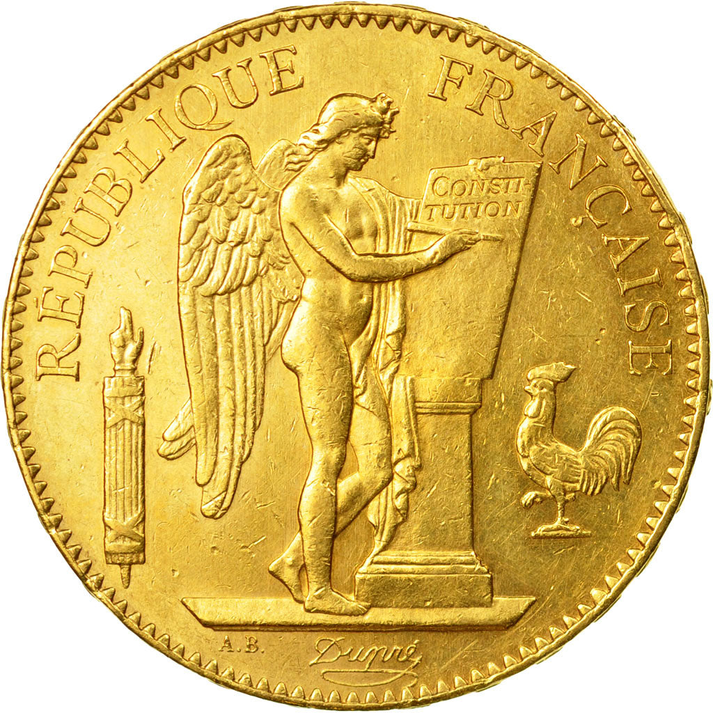 Coin, France, Génie, 100 Francs, 1879, Paris, AU(55-58), Gold, KM:832