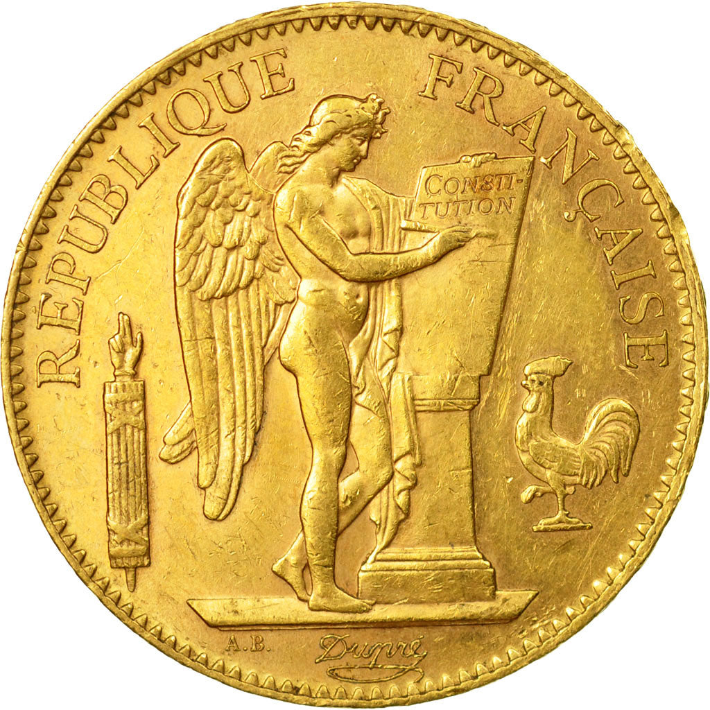 Moneda, Francia, Génie, 100 Francs, 1904, Paris, MBC+, Oro, KM:832