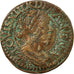 Moneta, Francia, Louis XIII, Double Tournois, 1638, Tours, MB+, Rame, CGKL:468