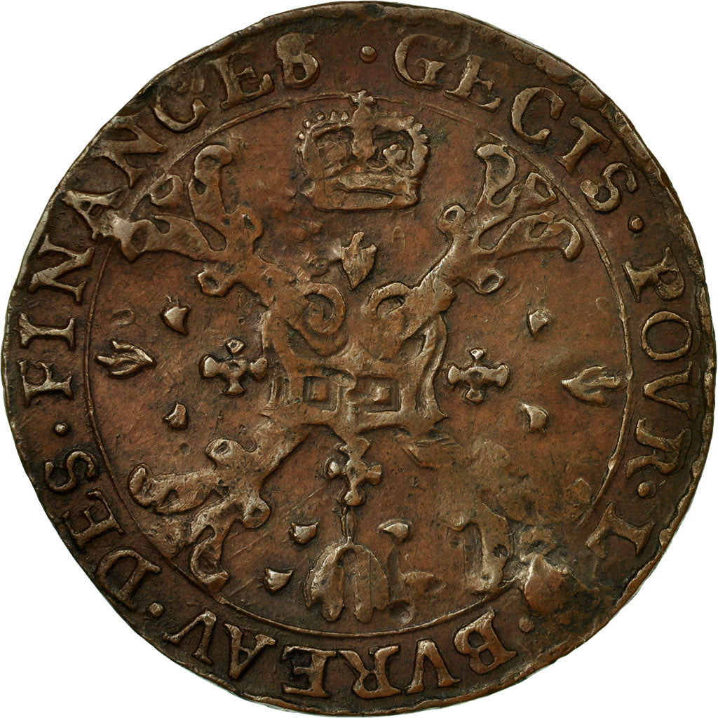 Spanish Netherlands, Token, Charles II, Anvers, Bureau des Finances, 1672