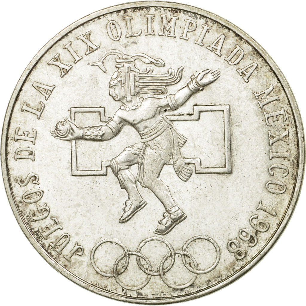 Coin, Mexico, 25 Pesos, 1968, Mexico City, AU(55-58), Silver, KM:479.1