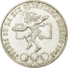 Coin, Mexico, 25 Pesos, 1968, Mexico City, AU(55-58), Silver, KM:479.1