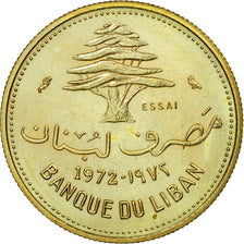 Coin, Lebanon, 10 Piastres, 1972, Paris, ESSAI, MS(65-70), Nickel-brass, KM:E12