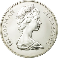 Coin, Isle of Man, Elizabeth II, 25 Pence, 1975, Pobjoy Mint, MS(64), Silver