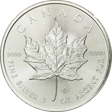 Münze, Kanada, Elizabeth II, Maple Leaf, 5 Dollars, 2014, UNZ+, Silber