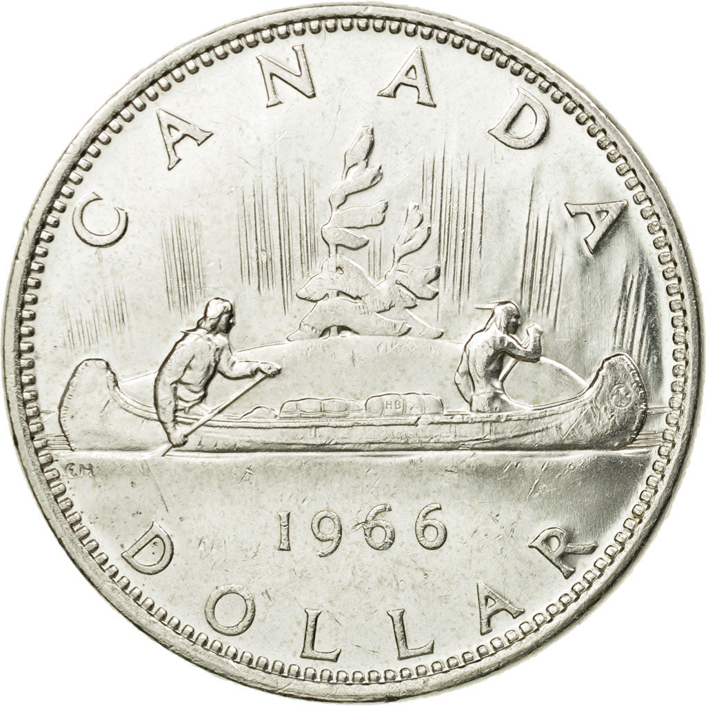 Coin, Canada, Elizabeth II, Dollar, 1966, Royal Canadian Mint, Ottawa