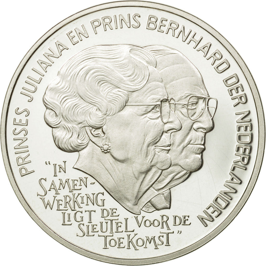 Coin, Netherlands, Beatrix, 25 Ecu, 1994, Utrecht, MS(65-70), Silver, KM:75