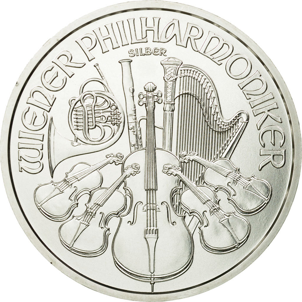 Coin, Austria, Philharmonic Orchestra, 1,5 Euro, 2014, MS(63), Silver