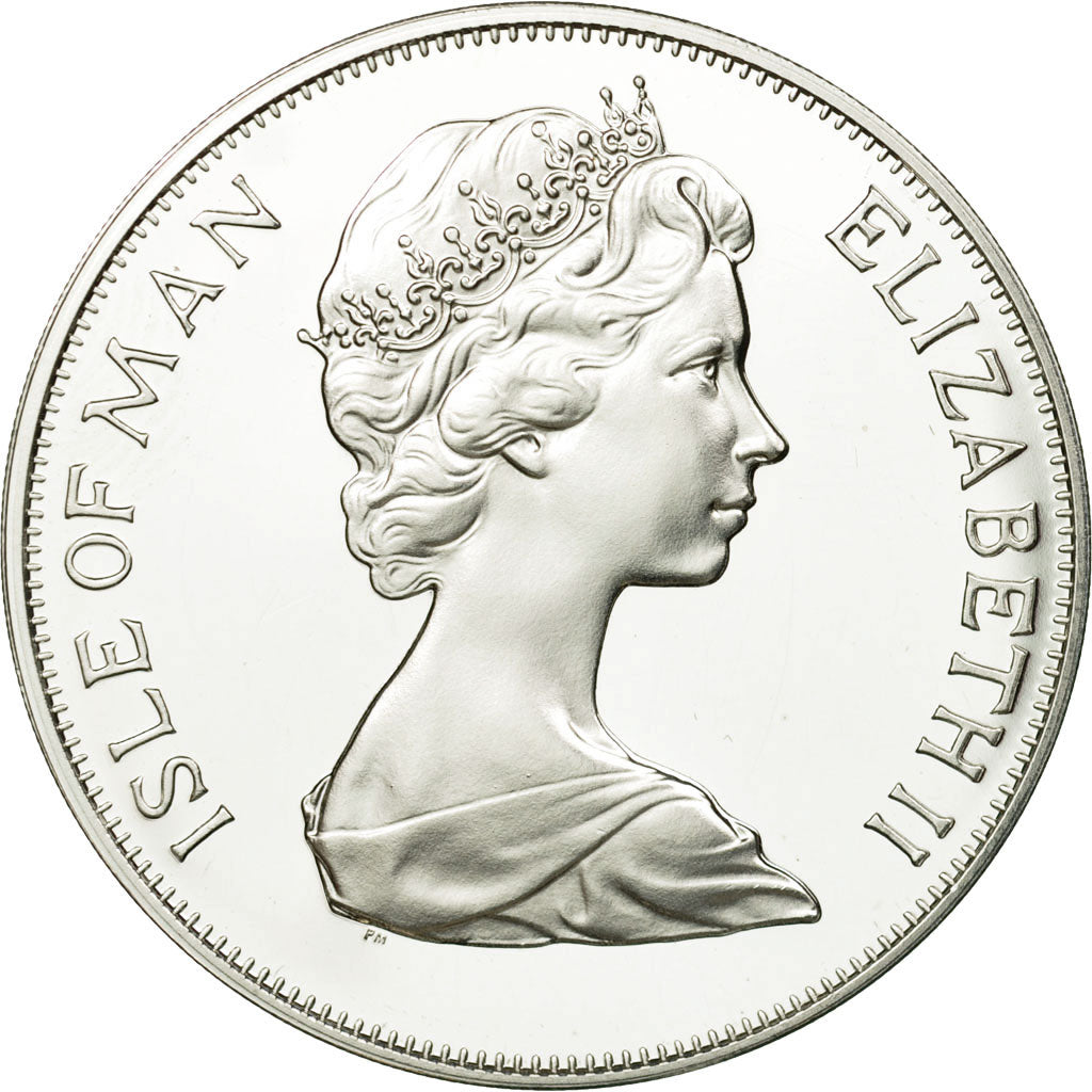 Coin, Isle of Man, Elizabeth II, Crown, 1978, Pobjoy Mint, MS(65-70), Silver