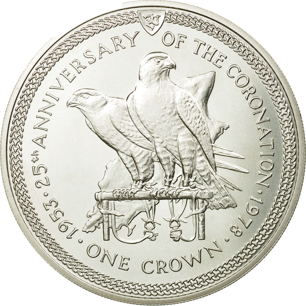 Coin, Isle of Man, Elizabeth II, Crown, 1978, Pobjoy Mint, MS(65-70), Silver