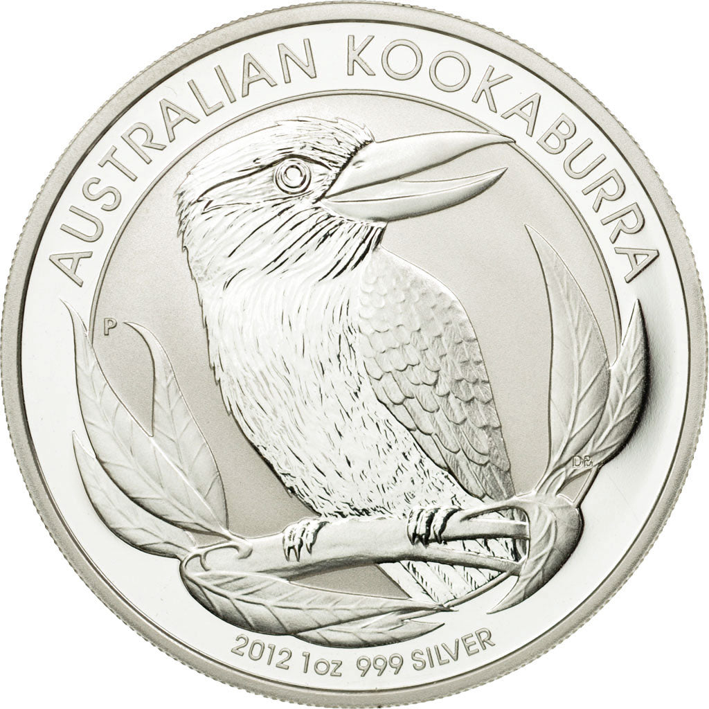 Coin, Australia, Australian Kookaburra, Dollar, 2012, MS(65-70), Silver, KM:1692