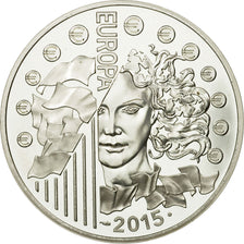 France, 10 Euro, 70 ans de Paix en Europe, 2015, MS(65-70), Silver