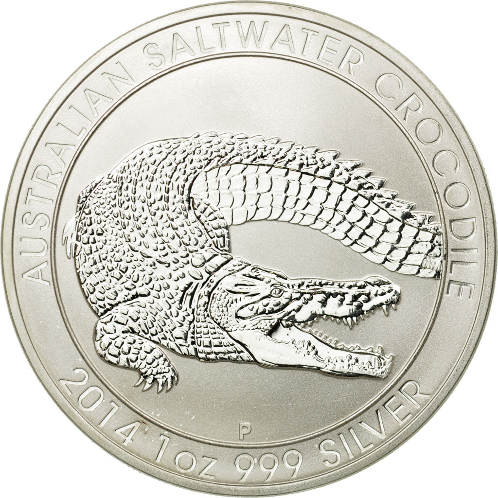 Coin, Australia, Elizabeth II, Australian Crocodile, 1 Dollar, 2014, MS(65-70)