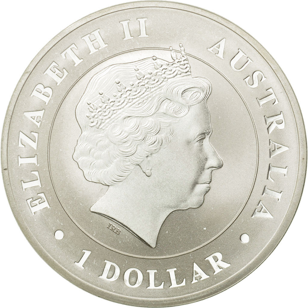 Coin, Australia, Elizabeth II, Australian Crocodile, 1 Dollar, 2014, MS(65-70)