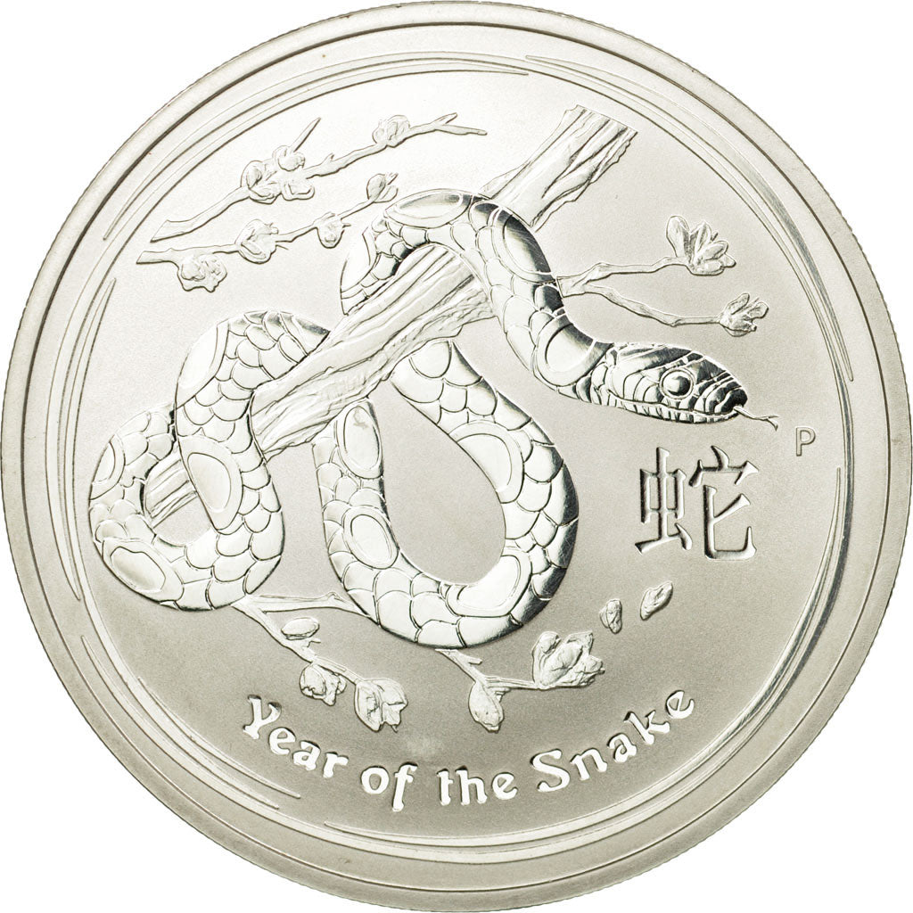 Moneta, Australia, Elizabeth II, Dollar, 2013, Perth, Year of the Snake, MS(63)