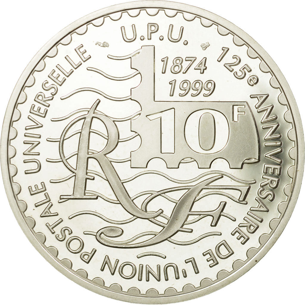 Coin, France, 10 Francs, 1999, Paris, MS(65-70), Silver, KM:1398