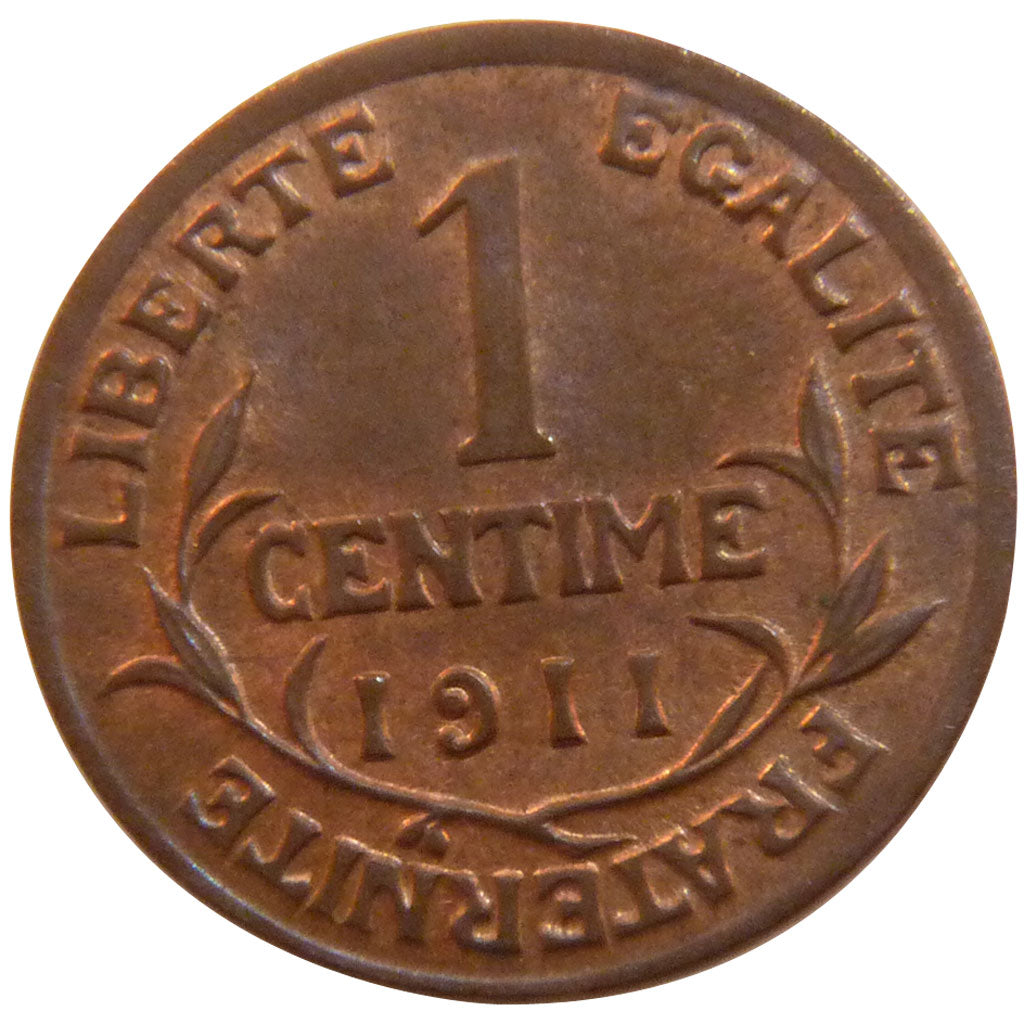 FRANCE, Dupuis, 1 Centime, 1911, MS(60-62), Bronze, 15, Gadoury #90, 1.00