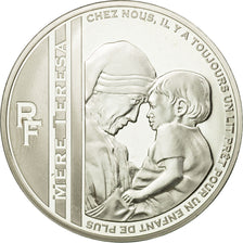 France, Mother Teresa, 10 Euro, 2010, MS(65-70), Silver, KM:1695