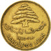 Coin, Lebanon, 25 Piastres, 1980, EF(40-45), Nickel-brass, KM:27.2