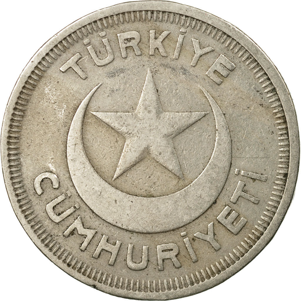 Coin, Turkey, 10 Kurus, 1938, EF(40-45), Copper-nickel, KM:863