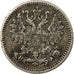 Coin, Russia, Nicholas II, 5 Kopeks, 1882, Saint-Petersburg, EF(40-45), Silver