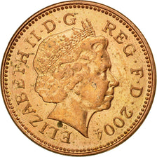 Coin, Great Britain, Elizabeth II, Penny, 2004, British Royal Mint, MS(60-62)
