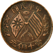 Coin, CHINA, REPUBLIC OF, 10 Cash, 1920, EF(40-45), Copper, KM:306