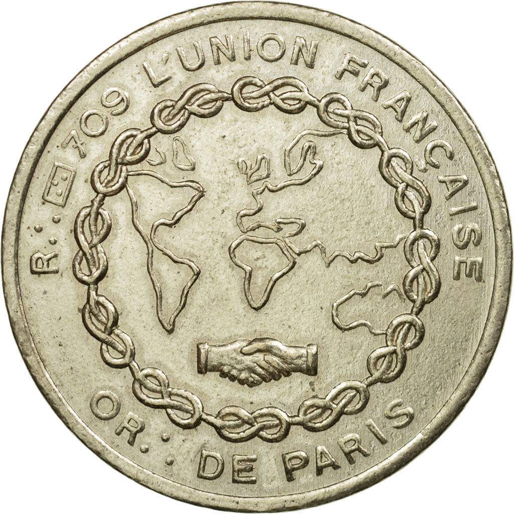 Francia, Token, Masonic, L'Union française, Ordre de Paris, 1950 (5950), SPL-
