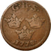 Moneta, Svezia, Gustaf III, Ore, K.M., 1778, B, Rame, KM:512.1