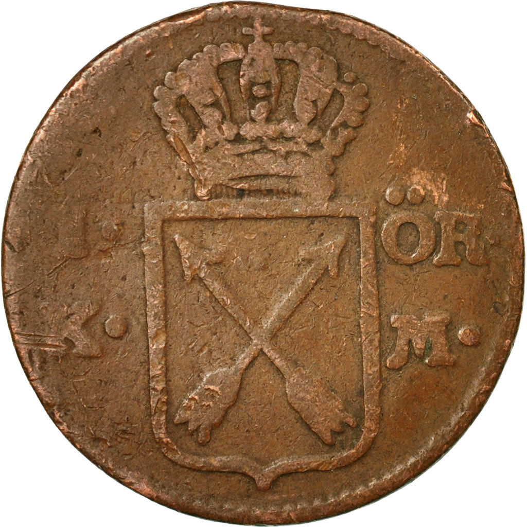 Moneta, Svezia, Gustaf III, Ore, K.M., 1778, B, Rame, KM:512.1