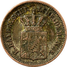 Coin, German States, BAVARIA, Ludwig II, Kreuzer, 1866, EF(40-45), Silver