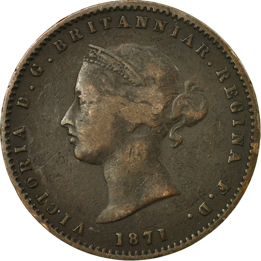 Moneta, Jersey, Victoria, 1/26 Shilling, 1871, MB, Bronzo, KM:4