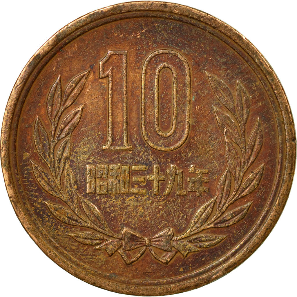 Coin, Japan, Hirohito, 10 Yen, 1964, EF(40-45), Bronze, KM:73a