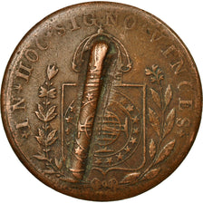 Coin, Brazil, Pedro I, 80 Reis, 1829, Rio de Janeiro, EF(40-45), Copper