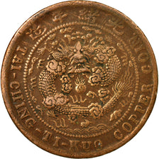 Coin, China, SZECHUAN PROVINCE, Kuang-hs, 10 Cash, 1906, EF(40-45), Copper