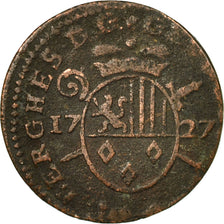 Coin, LIEGE, George Louis, Liard, 1727, Liege, VF(20-25), Copper, KM:134