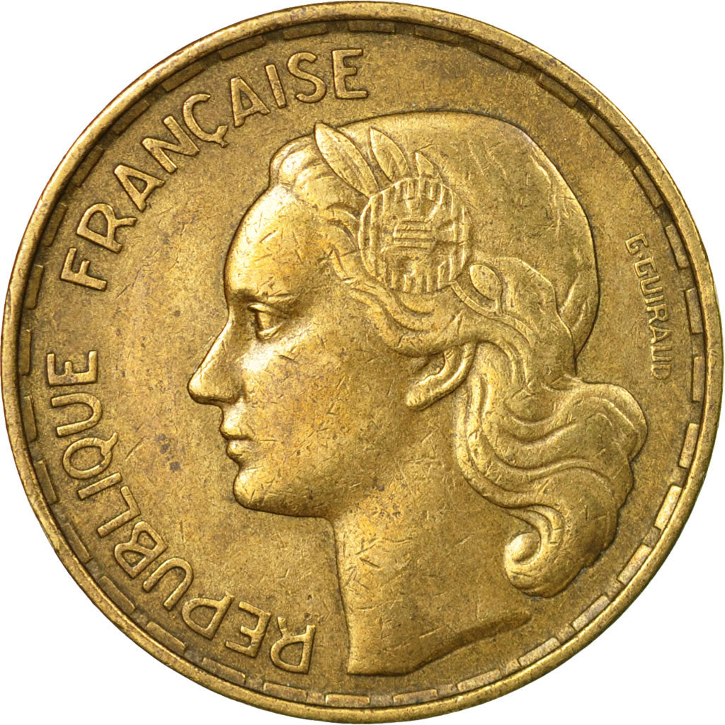Coin, France, Guiraud, 50 Francs, 1954, Beaumont - Le Roger, EF(40-45)
