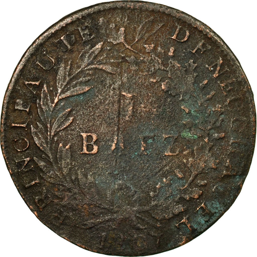 Coin, SWISS CANTONS, NEUCHATEL, Alexandre Berthier, Batzen, 1807, VF(20-25)