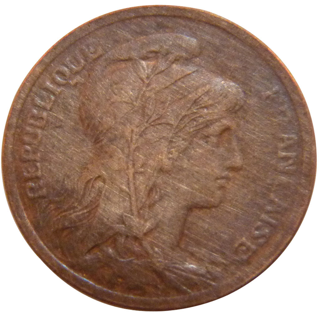 FRANCE, Dupuis, Centime, 1920, Paris, KM #840, AU(50-53), Bronze, 15, Gadoury...
