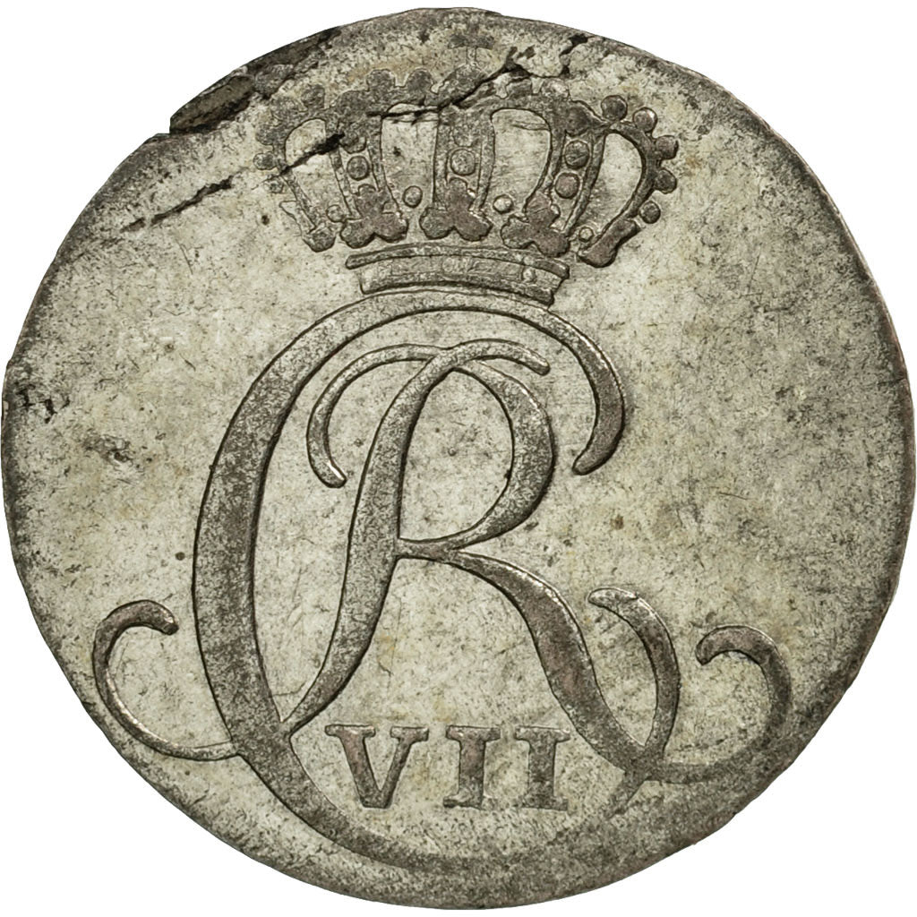 Coin, Denmark, Christian VII, 2 Skilling, 1805, Altona, AU(50-53), Silver