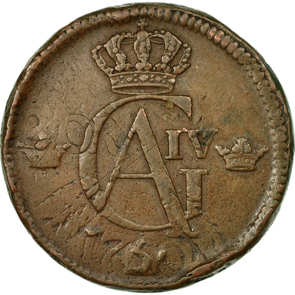 Coin, Sweden, Gustaf IV Adolf, Skilling, 1805, EF(40-45), Copper, KM:566